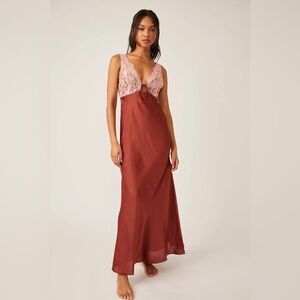 Free People Countryside Maxi Slip in Sparkling Cider